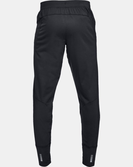 Under Armour ColdGear Tapered Mens Running Track Pants Black 